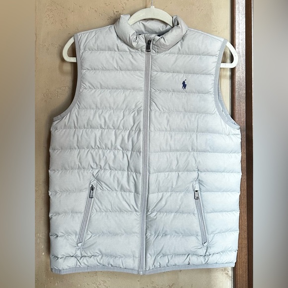 Polo Ralph Lauren YOUTH SIZE L (14-16) Gray Puffer Vest - Picture 3 of 7